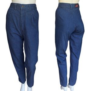 Vintage Rockies High Rise Dark Wash Tapered Leg Western Jeans Size 7